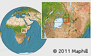 Satellite Location Map of UPPER NYAKACH
