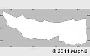 Gray Simple Map of UPPER NYAKACH, single color outside