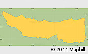 Savanna Style Simple Map of UPPER NYAKACH, single color outside