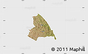 Satellite Map of MIGORI, single color outside