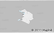 Gray 3D Map of NYATIKE, single color outside