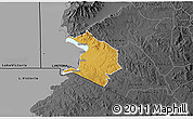 Physical 3D Map of NYATIKE, darken, desaturated