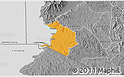 Political 3D Map of NYATIKE, desaturated