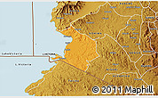 Political 3D Map of NYATIKE, physical outside