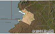 Satellite 3D Map of NYATIKE, darken