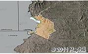 Satellite 3D Map of NYATIKE, darken, semi-desaturated