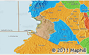 Satellite 3D Map of NYATIKE, political outside