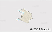 Shaded Relief 3D Map of NYATIKE, cropped outside
