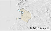 Shaded Relief 3D Map of NYATIKE, lighten, desaturated