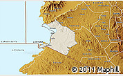 Shaded Relief 3D Map of NYATIKE, physical outside