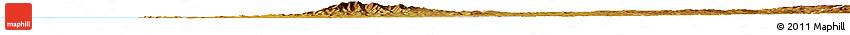 Shaded Relief Horizon Map of NYATIKE, physical outside