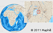 Shaded Relief Location Map of NYATIKE, highlighted parent region