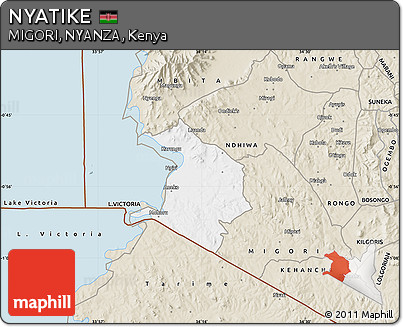 Classic Style Map of NYATIKE