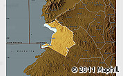 Physical Map of NYATIKE, darken