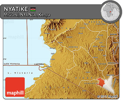 Physical Map of NYATIKE