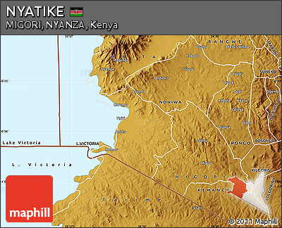 Physical Map of NYATIKE