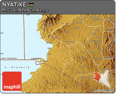 Physical Map of NYATIKE