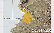 Physical Map of NYATIKE, semi-desaturated