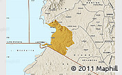 Physical Map of NYATIKE, shaded relief outside