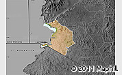 Satellite Map of NYATIKE, darken, desaturated