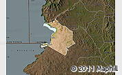 Satellite Map of NYATIKE, darken