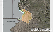 Satellite Map of NYATIKE, darken, semi-desaturated