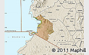 Satellite Map of NYATIKE, shaded relief outside
