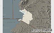 Shaded Relief Map of NYATIKE, darken
