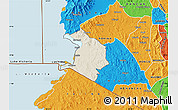 Shaded Relief Map of NYATIKE, political outside