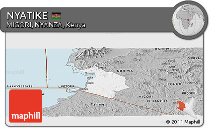 Gray Panoramic Map of NYATIKE