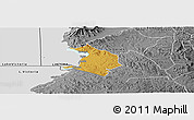 Physical Panoramic Map of NYATIKE, desaturated