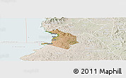 Satellite Panoramic Map of NYATIKE, lighten