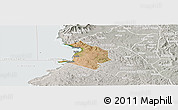 Satellite Panoramic Map of NYATIKE, lighten, semi-desaturated