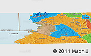 Satellite Panoramic Map of NYATIKE, political outside