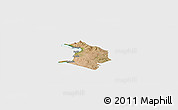 Satellite Panoramic Map of NYATIKE, single color outside