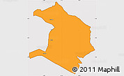 Political Simple Map of NYATIKE, cropped outside
