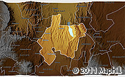 Physical 3D Map of MOGOTIO, darken