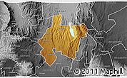 Physical 3D Map of MOGOTIO, desaturated