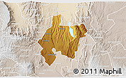 Physical 3D Map of MOGOTIO, lighten