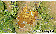 Physical 3D Map of MOGOTIO, satellite outside