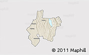 Shaded Relief 3D Map of MOGOTIO, cropped outside