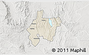 Shaded Relief 3D Map of MOGOTIO, lighten, semi-desaturated