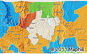 Shaded Relief 3D Map of MOGOTIO, political outside
