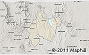 Shaded Relief 3D Map of MOGOTIO, semi-desaturated