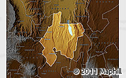 Physical Map of MOGOTIO, darken