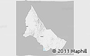 Gray 3D Map of NGINYANG, single color outside