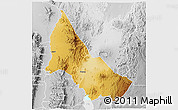 Physical 3D Map of NGINYANG, lighten, desaturated