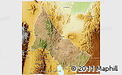 Satellite 3D Map of NGINYANG, physical outside