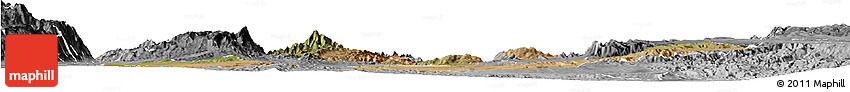 Satellite Horizon Map of NGINYANG, desaturated
