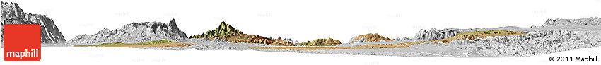 Satellite Horizon Map of NGINYANG, lighten, desaturated